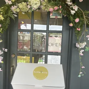 Outside door leading inside