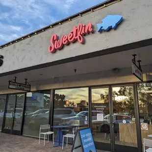 the exterior of sweetfin