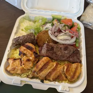 Mixed Kofta &amp; Chicken Kebab Plate