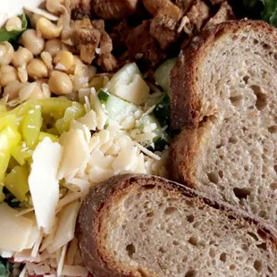 Italian Chopped salad minus salami add blackened chicken