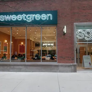 the front of the store