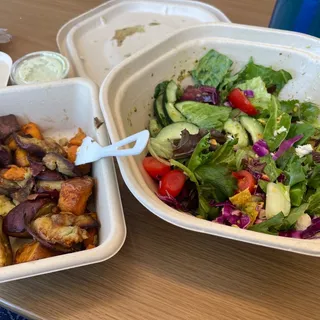 Roasted Sweet Potatoes Hot Honey Mustard