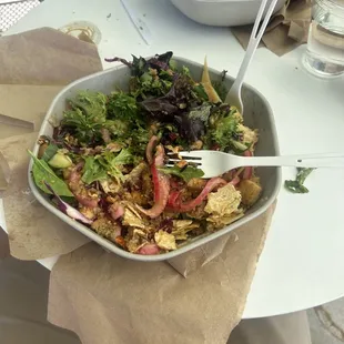 Vegetarian make your own bowl