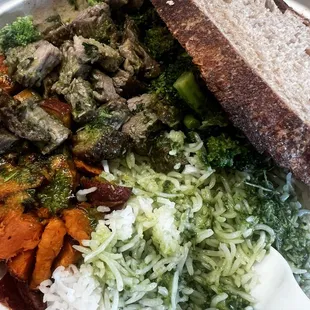 Carmelized Steakhouse Chopped.  Added white rice