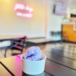 Lavender Ice Cream. A little icy but good. | www.moniquedao.com