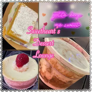 Such a cute little longe with lots of yummy sweet options