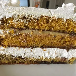 Banana cake slice