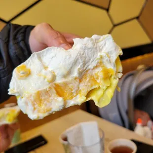 Mango pancake! Skin is made in house!