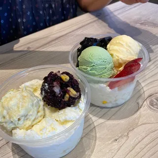 D2. Durian & Thai Black Glutinous Rice With Vanilla Frost D2.