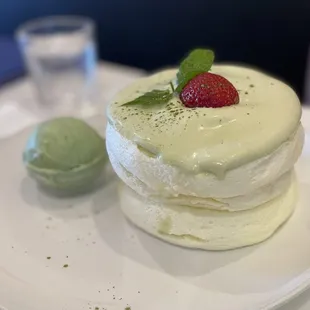 Matcha soufflé