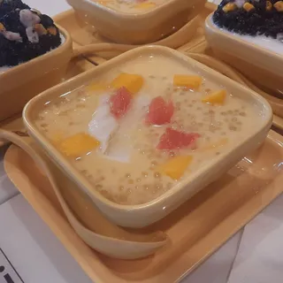 Mango Pomelo Sago and Tofu Pudding