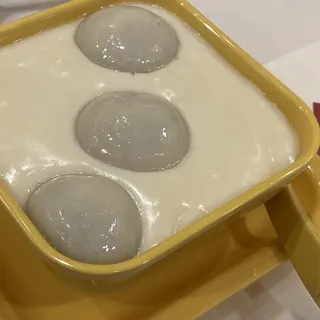 Almond Soup with Sesame Rice Balls