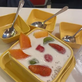 Mixed Fruits Sago with Coconut Milk