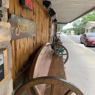 Outdoor seating is ample