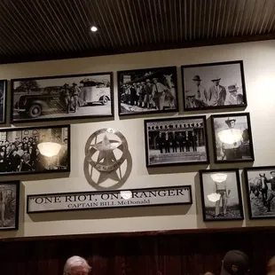 Texas Ranger wall.