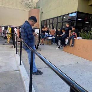 They're having a sale outside