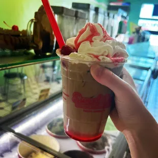 Strawberry cheesecake latte