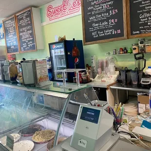 The menu/inside