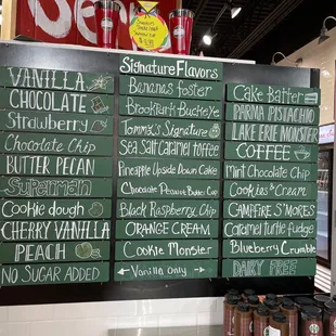 Signature flavors