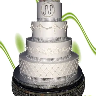 Almond Buttercream Wedding Cake