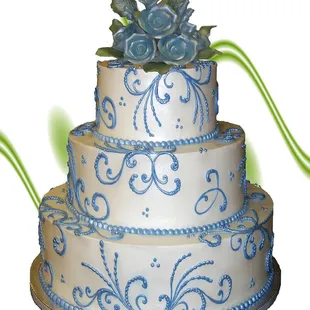 Almond Buttercream Wedding Cake