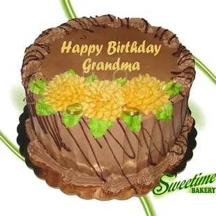 Yellow cake with Chocolate Buttercresam