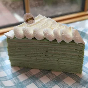 Matcha crepe cake