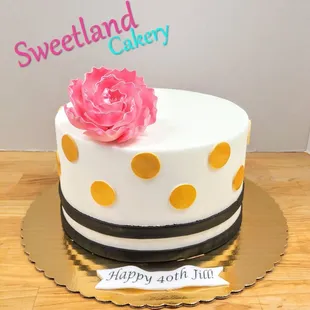 Kate spade themed cake