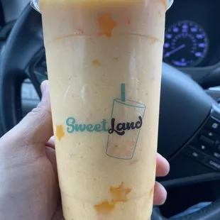 Tropical Mango Slush with Mango Starfruit Gel