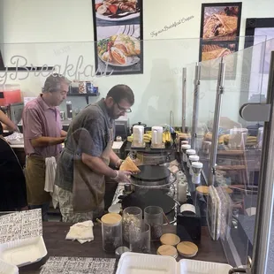 Made to order right in front of your eyes!