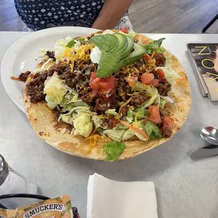 Ground Beef Tostada