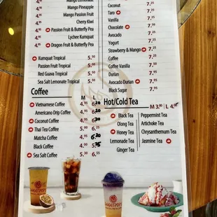 Menu as of 08/20/2023