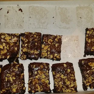Brownie tray (partially eaten)  feeding 16 $12.91