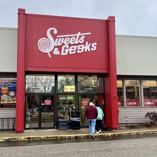 the front of a store