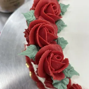 Buttercream roses