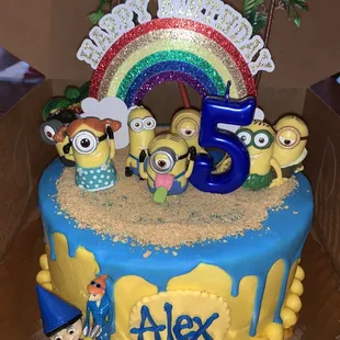 a birthday cake for a 5 year old
