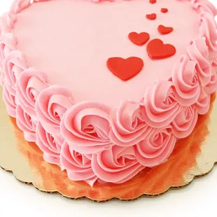 Custom heart cake