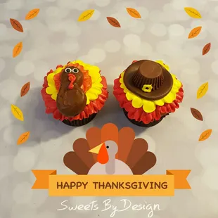 Happy Turkey Day cupcakes