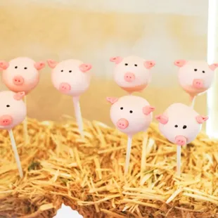 Piggy cake pops - fantastic!