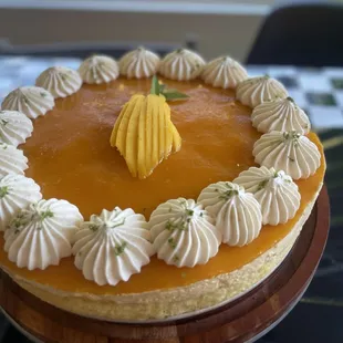 Mango moose cake