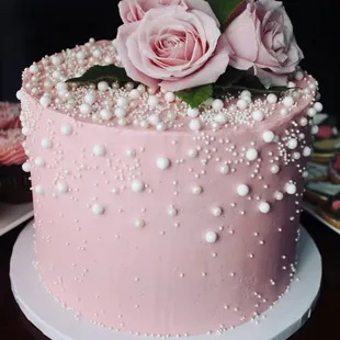 Custom Engagement Cake