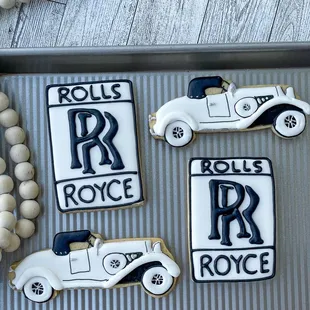 rolls royce and rolls royce cookies