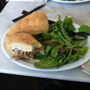 Tender Lavender Duck Sandwich