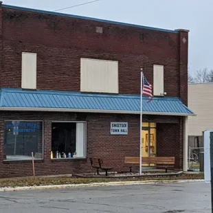 Town Hall across the street