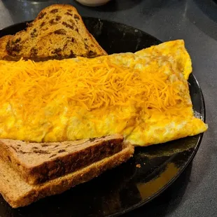 Meat Lovers omelette was packed full!