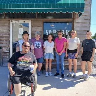 My stop at the Sweetser Cafe.