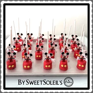 Mickey Mouse Marshmallow pops