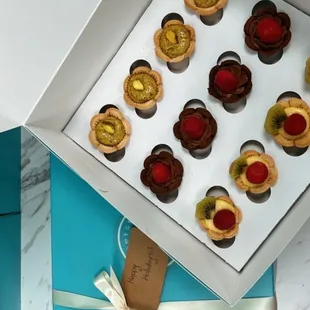 a box of cookies and a box of cookies