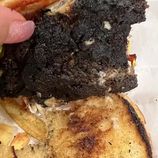 Sweet water burger burnt and hard.  Terrible customer service. Food is disgusting.