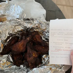 Burnt disgusting full order of wings. Inedible.